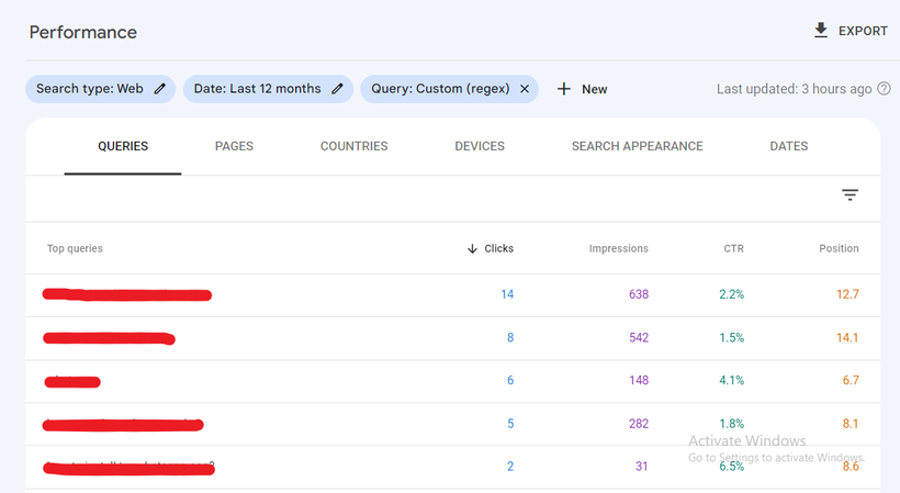 open any question from the QUERIES