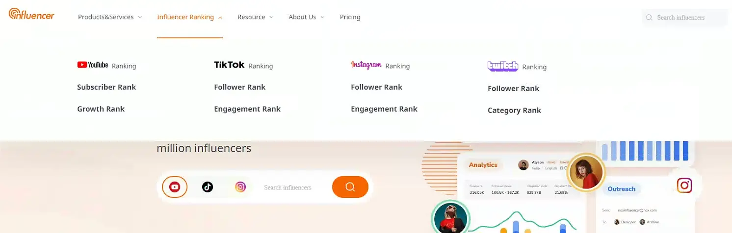 noxinfluencer finder
