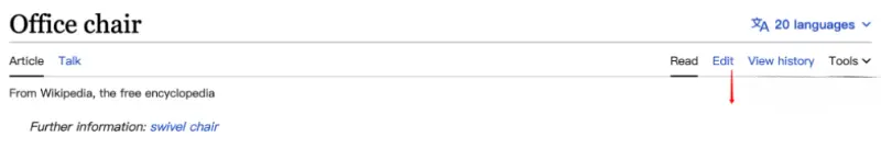 Modifying a Wikipedia entry