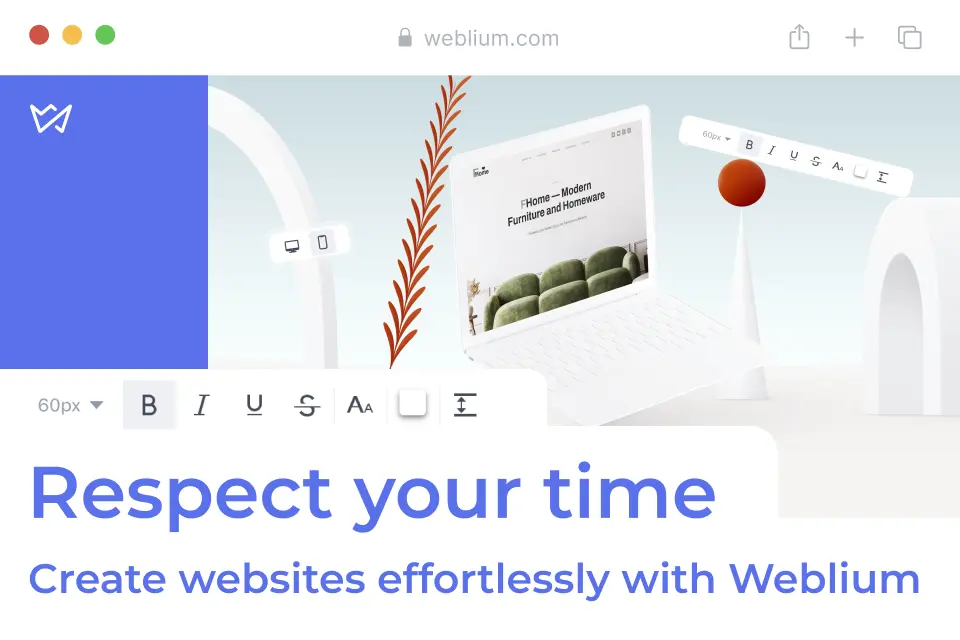 Weblium Respect Your Time