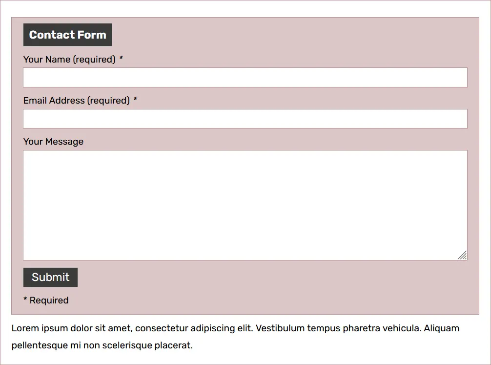 CF7 Template: Contact Form - Blush