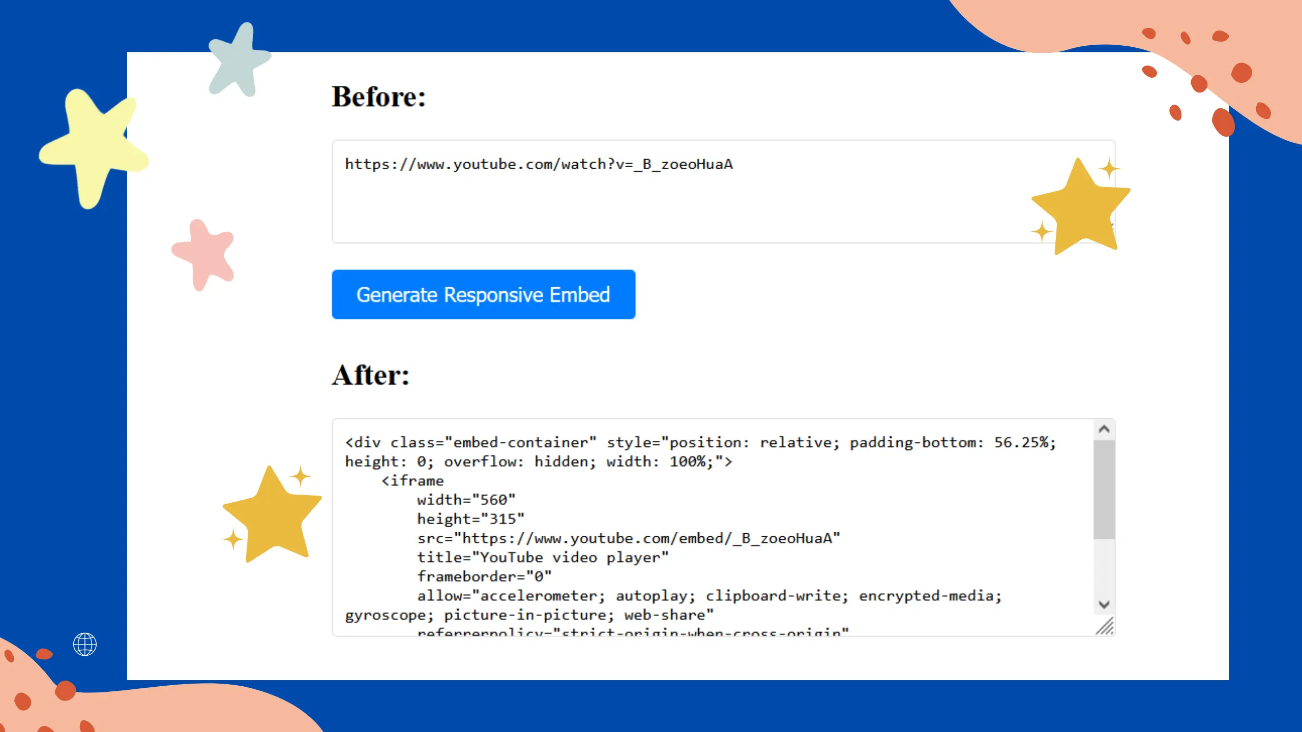 YouTube Embed Code Generator image