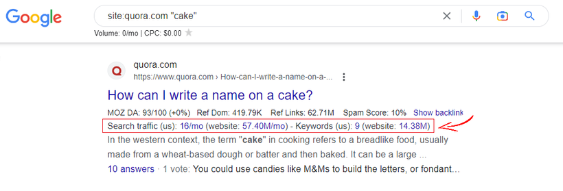 Go to Google and search using the below search operator