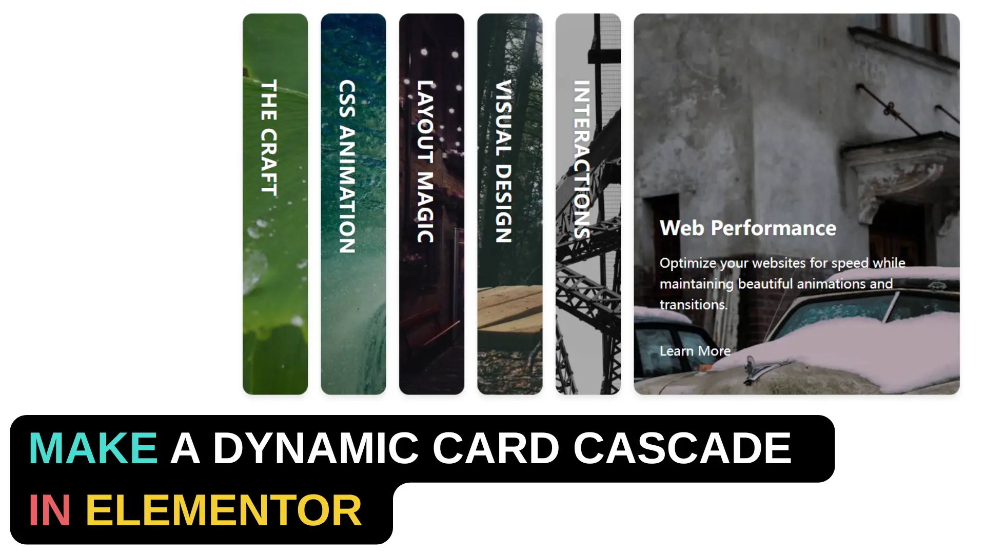 Dynamic card Cascade in Elementor