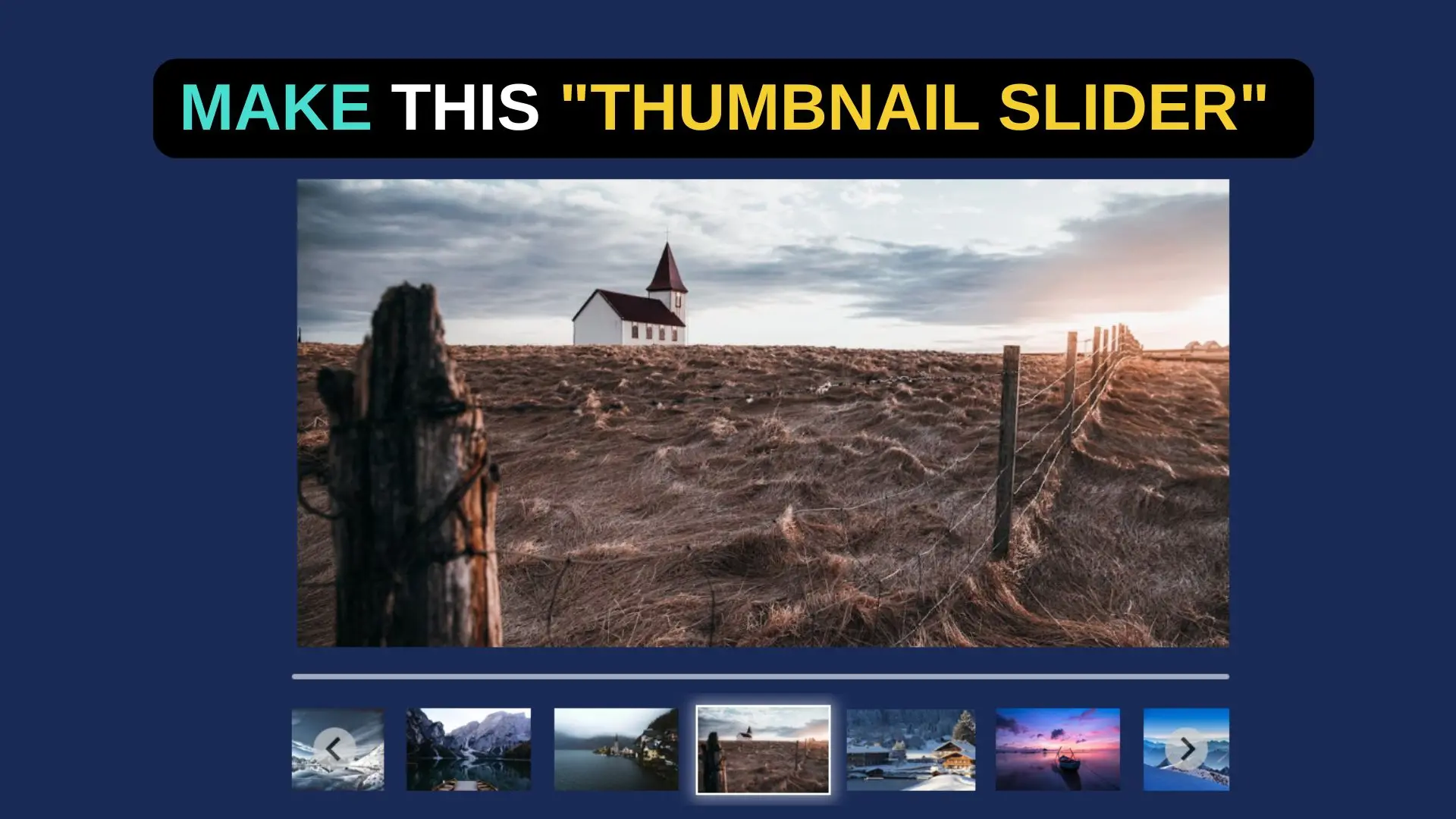 Auto Transition Thumbnails Slider for Travel Blogs