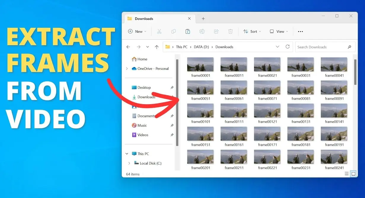 Convert Video to Image Sequence Tool