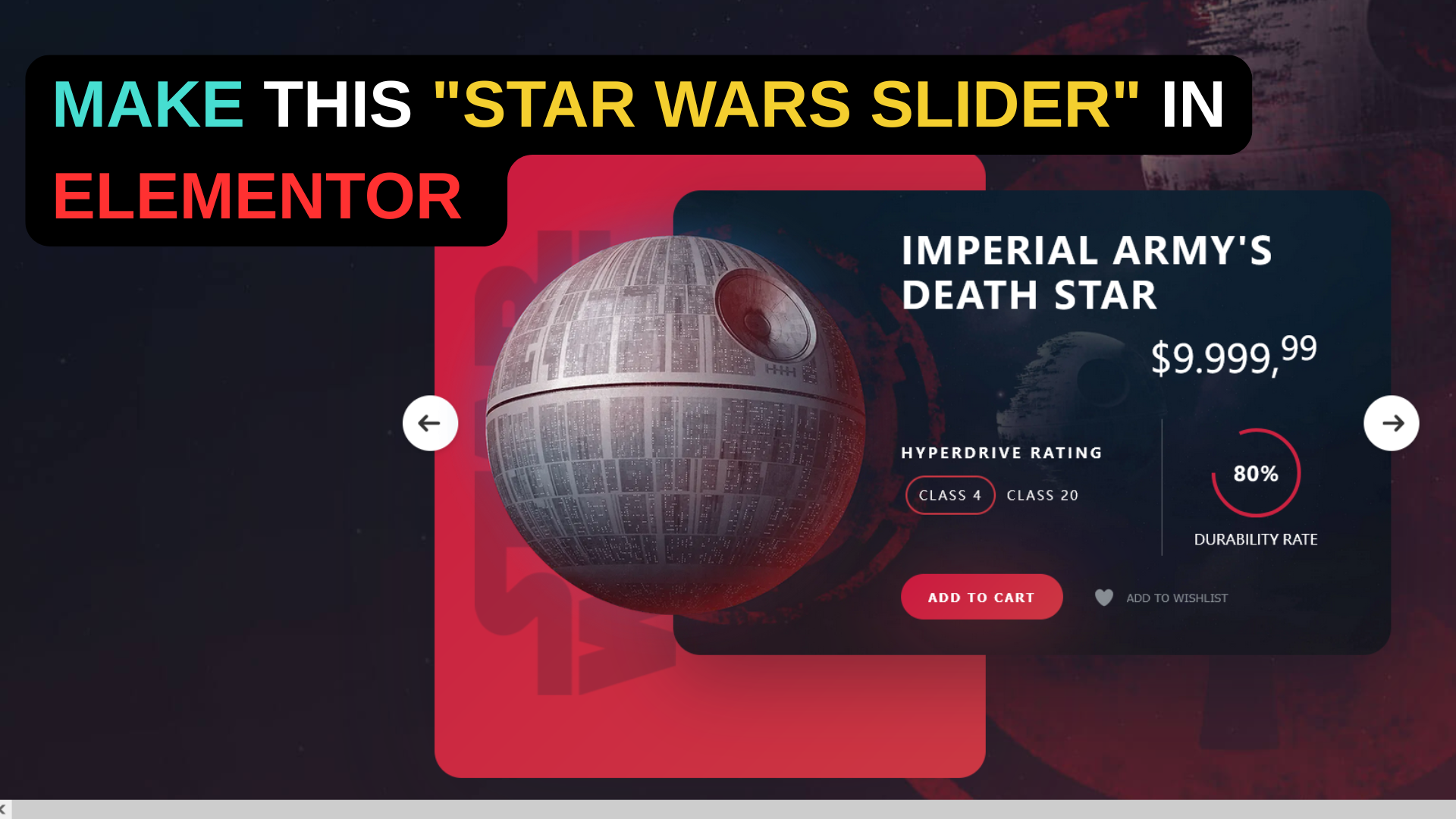 Star Wars Mega Slider-Staggered Animation